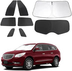 TINGLU Window Shades for Buick Enclave 2010-2017 Accessories Car Side Full Windows Cover Camping Rear Triangular Windshield Sun Shade Sun UV Rays Privacy Protection 8PCS by TINGLU