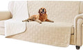 Waterproof Blanket Couch Cover for Dogs Non-Slip Pet Sofa Protector | Tcksstex Non-slip waterproof couch cover scratch resistant machine washable protects sofa bed car (68x82- Beige) by TcksstexFauxFurDogBedCover
