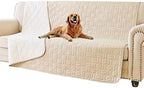 Waterproof Blanket Couch Cover for Dogs Non-Slip Pet Sofa Protector | Tcksstex Non-slip waterproof couch cover scratch resistant machine washable protects sofa bed car (68x82- Beige) by TcksstexFauxFurDogBedCover