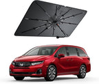 Windshield Sun Shade for Honda Odyssey 2000–2026, Foldable Umbrella Sunshade with 100% UV Block, Multi-Layer Heat Insulation, Reinforced 10-Rib Frame, Keeps Car Cooler, Summer Car Accessory by Amadaw