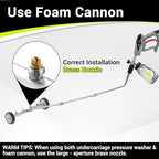 M MINGLE 16 Inch Undercarriage Washer Attachment with Foam Cannon, 4000PSI - Image 2