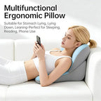 Ergonomic Multi-Angle Reading Pillow for Bed, Backrest Pillow for Sitting in Bed with Lumbar Support Cushion, Support for Back Pain Relief, Comfortable Back Cushion for Gaming, Pregnancy, Office Chair - Image 7