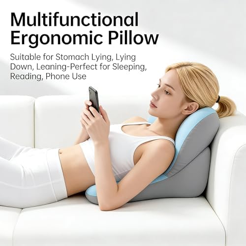 Ergonomic Multi-Angle Reading Pillow for Bed, Backrest Pillow for Sitting in Bed with Lumbar Support Cushion, Support for Back Pain Relief, Comfortable Back Cushion for Gaming, Pregnancy, Office Chair - Image 7