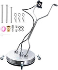 TOR 24" Pressure Washer Surface Cleaner with 4 Wheels, Surface Cleaner for Pressure Washer, Stainless Steel Dual Handle Power Washer Surface Cleaner for Concrete, Driveway, Patio, Sidewalk by Unknown