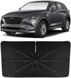 INSAUTO Custom Fit Windshield Sun Shade Umbrella for Mazda CX-5 2017-2025, Easy Fold & Store, Comes with Bag, UV & Heat Reflective, Keeps Your Car Cool by INSAUTO