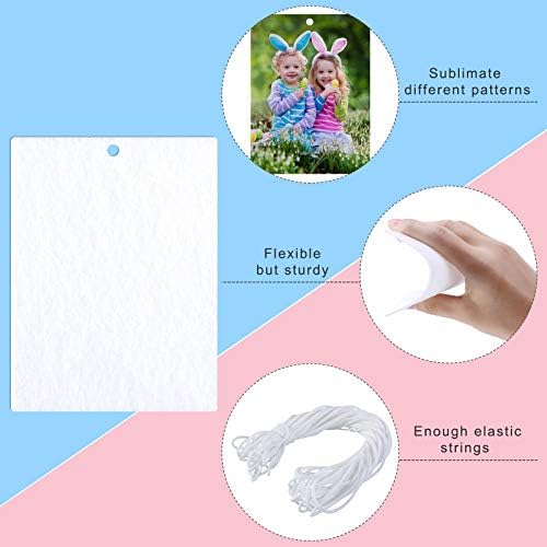 Maitys 25 Pcs Sublimation Air Freshener Blanks Sheets Car Scented Hanging - Image 3