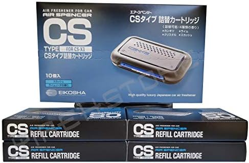 CSX3 fresh Squash scent 1 Unit and 10 Refill Cartridges CS-X3 Bundle Car Air Freshener - Image 4