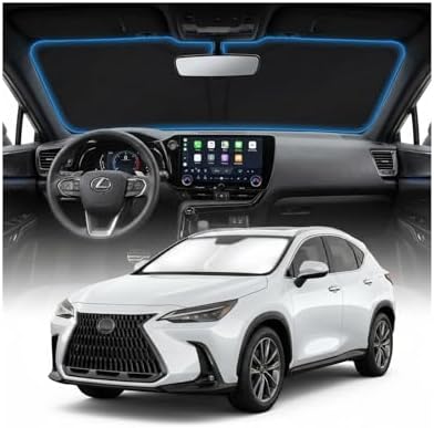 for Lexus NX NX250 NX350 NX350h NX450h+ Sun Shade Windshield Cover - Custom Fit NX Accessories 2022-2025 2026 Sunshade Foldable UV Protection & Heat Shield Sun Visor Accessories by Unknown