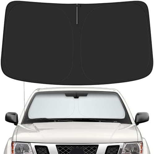Car Windshield Sun Shade for Nissan 2005-2021 Frontier Accessories (OEM Design) Reflective Foldable Heat Insulation Sunshade for Ultimate Protection by Unknown