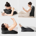 27-Degree Ergonomic Wedge Pillow for Couples, Premium Memory Foam Body Positioner for Intimacy, High-Density Pelvic & Lumbar Support Cushion, Contoured Bedroom Aid for Sweet Spot & Comfort(Green) - Image 5