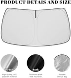 Car Windshield Sun Shade for Ford 2020-2025 2026 Explorer Accessories (OEM Design) Reflective Foldable Heat Insulation Sunshade for Ultimate Protection - Image 5