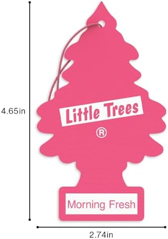 LITTLE TREES Car Air Freshener | Hanging Tree Provides Long Lasting Scent for Auto and Home | 24 Air Fresheners |Morning Fresh - Image 6
