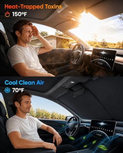 REEVAA Car Windshield Sun Shade for Honda Civic (2025-2022) - Image 2