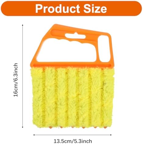 12pcs blinds cleaner tool handheld mini blind cleaner for vinyl blinds 7Finger Washable blind cleaners duster tool for Air Conditioner Window Fan Siding Dust Dirty Removable window cleaners - Image 3