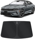 TINGLU Sun Shade for Hyundai Sonata 2021-2024 2025 2026 Kia K5/2020-2026 Accessories Windshield Sun Shade Window Shade UV Rays Protection Sun Visor Cover with Steering Wheel Sunshade Storage Bag by TINGLU