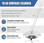 JANZ 18'' Pressure Washer Surface Cleaner - Image 2