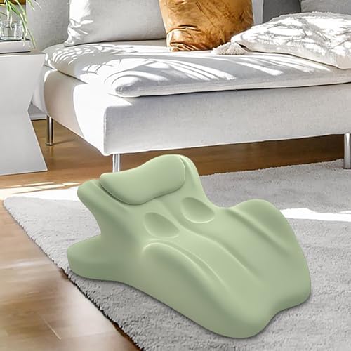 Couples Pillow, 27° Lift Ergonomic Memory Foam Cushion for Intimacy, Lumbar Neck Support Pillow for Home Bedroom (Green) - Image 7