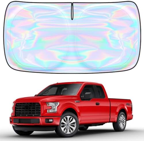 Windshield Sun Shade for Ford F150 F-150 2015-2020 - 4 Layers Sunshade Compatible with Ford F150 Foldable Front Window Sunshade Sun Visor Protector Block UV Rays Keep Your Car Cooler Car Accessories by Unknown