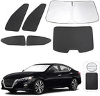 TINGLU 6PCS Window Shades for Nissan Altima 2019-2024 2025 Accessories Car Side Full Windows Cover Camping Rear Triangular Windshield Sun Shade Sun UV Rays Privacy Protection by TINGLU