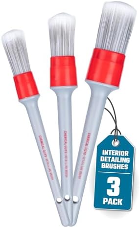 Chemical Guys, All in the Details Interior Detailing Brush Set, 3-Piece by ChemicalGuys