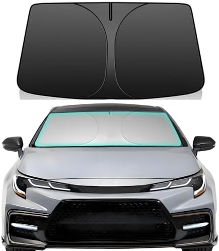 Windshield Sun Shade for 2020-2024 2025 Toyota Corolla (Not for Corolla Cross) Foldable Car Front Window Sunshade Accessories 240 T Sun Visor Protector Reflective Cover Block UV Rays & Sun Heat by Unknown