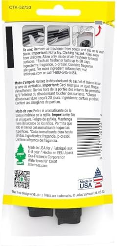 Little Trees Car Air Freshener | Vent Wrap Provides Long-Lasting Scent, Invisibly Fresh! | New Car Scent, 16 count, (4) 4-Packs - Image 2