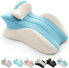 Memory Foam Ergonomic Rest Pillow, Couples Pillow for Intimacy 27 Degree, Reading Pillows for Sleeping, Enjoy Pain-Free Intimacy Again, Ideal for Massage Back Pain(Blue-Gray) by Unknown