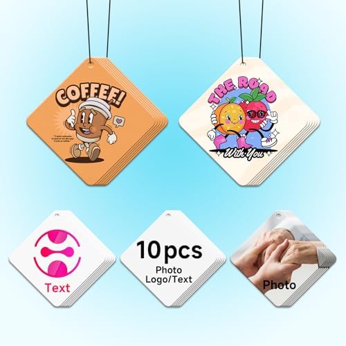Bulk Custom Car Air Fresheners with Logo or QR Code by CDBUY