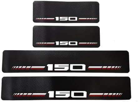 Car Door Sill Protectors for Ford F-150 F150 2015-2026 Accessories, White | Thick Carbon Fiber， Door Sill Scuff Plate Cover， Anti-Scratch Door Entry Guard，Car Door Decoration ，Cover Scratches - Image 5