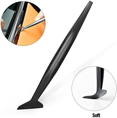 Gomake Vehicle Vinyl Wrap Window Tint Film Tool Kit Include 4 Inch Felt Squeegee, Retractable 9mm Utility Knife and Blades, Zippy Vinyl Cutter and Mini Go Corner Squeegee for Car Wrapping (5 Tools) - Image 6