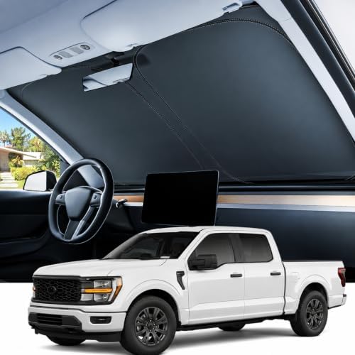 REEVAA Car Windshield Sun Shade for Mid SUV/Truck, L (64''L x 34''W) by REEVAA