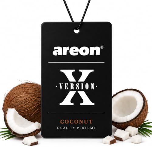 AREON X Version Coconut Paper Hanging Car Air Freshener - Pack of 12 by AREON