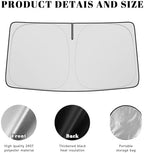Car Windshield Sun Shade for Honda 2023 2024 2025 2026 HRV HR-V Accessories (OEM Design) Reflective Foldable Heat Insulation Sunshade for Ultimate Protection - Image 5