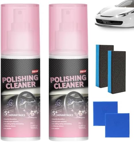 Timeno 2026 New Polishing Cleaner Car Interior, Interior All Purpose Car Cleaner for Rubber, Leather (2) by Timeno