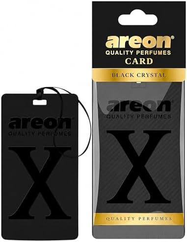 REON X Version Black Crystal Hanging Best Car Air Freshener - Long Lasting Scent for Car or Home - Long Lasting, Fresh, Luxurious Scent by AREON
