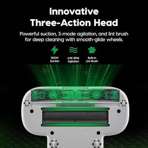 IRIS USA Handheld Corded Mattress Vacuum Cleaner, 6,500 BPM Agitator, 120V - Image 4