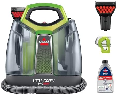 BISSELL Little Green Proheat Portable Deep Cleaner/Spot Cleaner and Car/Auto Detailer with self-Cleaning HydroRinse Tool for Carpet and Upholstery, 2513E by BISSELL