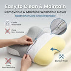 Luxurious Memory Cotton Lovers Pillow with ergonomics is an Ideal Choice for Reading, Waist Protection, deep Support for Intimate Posture and Prevention of gastroesophageal Reflux.，Double ash - Image 4