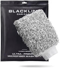 Blackline Microfiber Car Wash Mitt 9"x11" - Scratch & Swirl-Free Plush by BlacklineCarCare