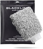 Blackline Microfiber Car Wash Mitt 9"x11" - Scratch & Swirl-Free Plush by BlacklineCarCare