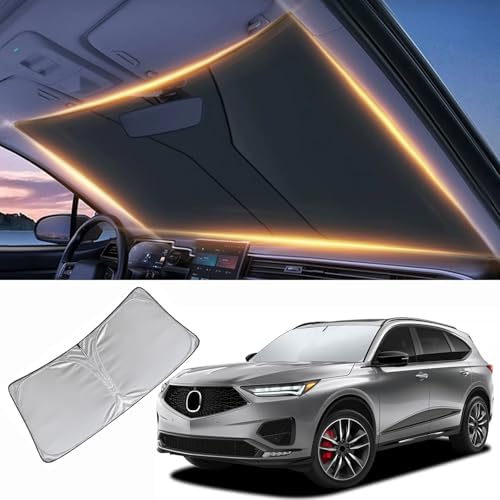 Windshield Sun Shade for Acura MDX Front Window Shades Cover for 2014-2024 2025 2026 MDX Windshield Sun Visor Protector Car Accessories by LZYYQX