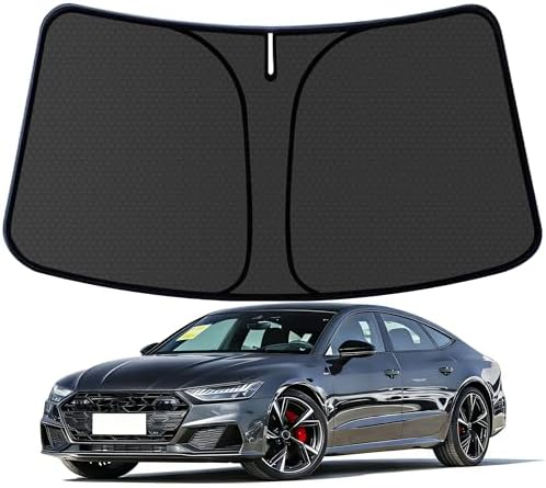 Au di A7 Customized Windshield Sun Shade for 2019 2020 2021 2022 2023 2024 2025 2026 A7 Front Window Sunshade Visor Protector Foldable Blocks UV Rays Keep Car Cooler Accessories by aatoppus