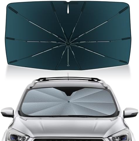 Autorder Windshield Sun Shade Umbrella for 2013-2019 Ford Escape Accessories,Upgraded Ice Crystal Material,Easy Setup Umbrella Sunshade for Car Windshield,100% Sun Blocking by Autorder
