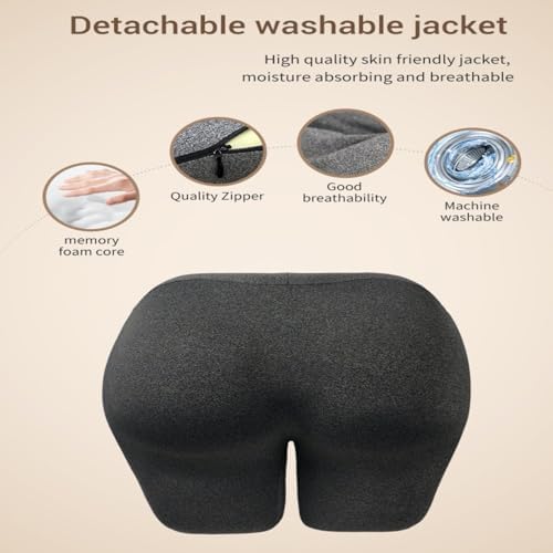Wedge-Shaped Support Pillow for Lifting Legs and Knees, Memory Foam Intimate Pillow for Adults, Unique Hip-Shaped Cushion to Relieve Back Pressure-Detachable and Washable Coat.（Pink） - Image 7