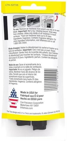LITTLE TREES Vent Wrap | Car Air Freshener | Caribbean Colada | Pack of 4 - Image 2