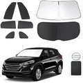 TINGLU Window Shades for Hyundai Tucson 2016-2021 (Not for 2022 Tucson) Accessories Car Side Full Windows Rear Triangular Windshield Sun Shade Sun UV Rays Privacy Protection for Camping Napping 8PCS by TINGLU