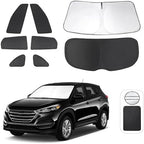 TINGLU Window Shades for Hyundai Tucson 2016-2021 (Not for 2022 Tucson) Accessories Car Side Full Windows Rear Triangular Windshield Sun Shade Sun UV Rays Privacy Protection for Camping Napping 8PCS by TINGLU