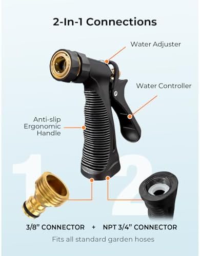 ARTIPOLY Car Wash Foam Gun + Microfiber Wash Mitt - Car Foam Sprayer - Foam Cannon for Hose - Spray Foam Gun Cleaner - Snow Foam Blaster for Cars, Boats, RVs, Foam Cannon Connects to Any Garden Hose - Image 5