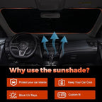 Foldable Front Windshield Sunshade fit for Nissan Rogue 2014-2020 - Image 4