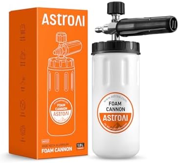 AstroAI Foam Cannon for Pressure Washer with 1/4" Quick Connect Plug, 1 L by AstroAI